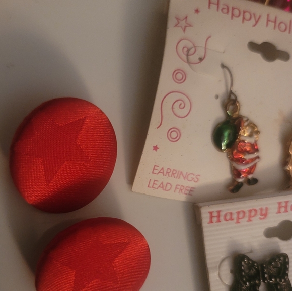 Lot of vintage "Christmas" earrings - Picture 3 of 10
